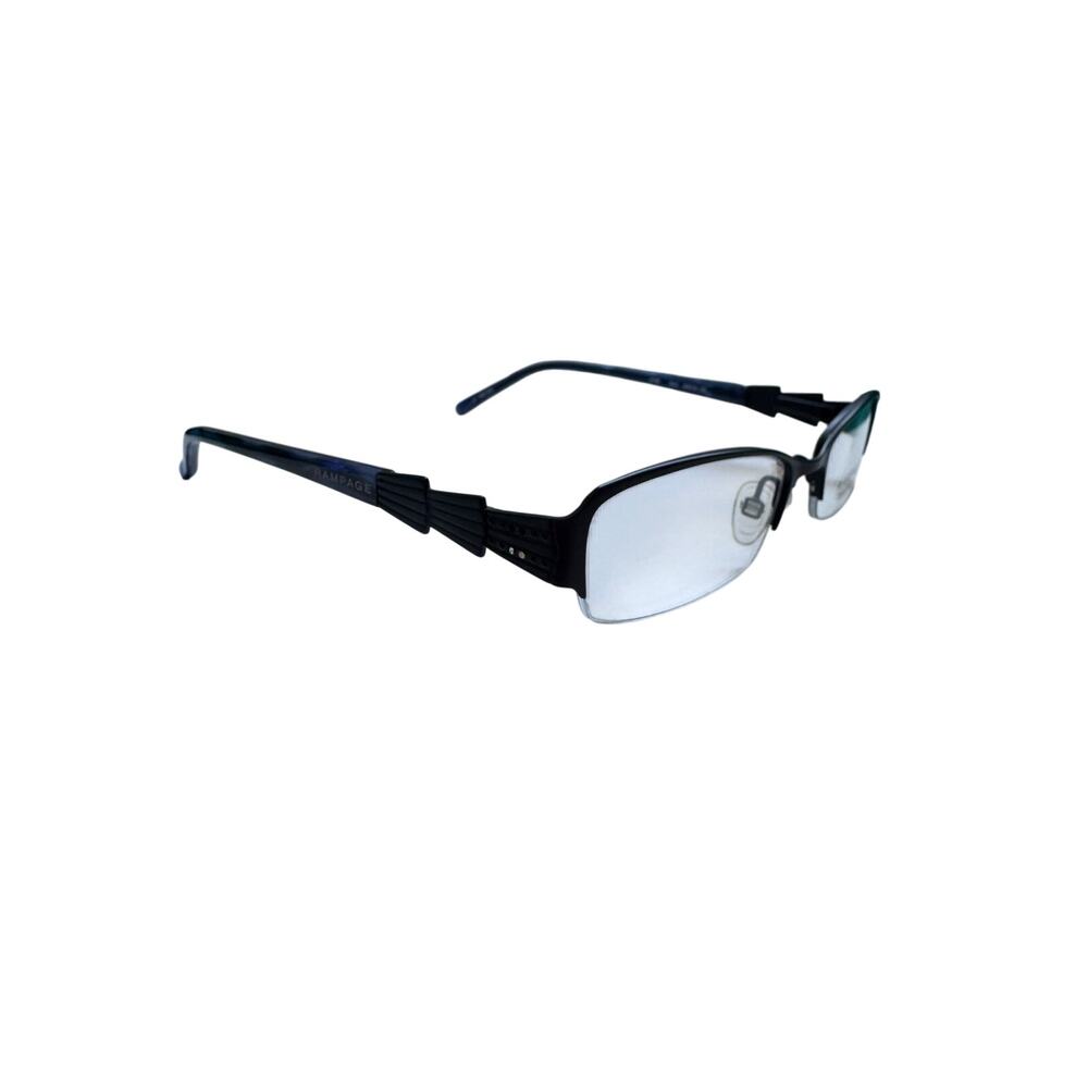 NEW Rampage Art Deco style rectangular R165 purple black glasses